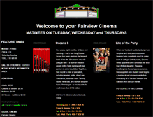 Tablet Screenshot of fairviewcinema.com